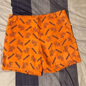 Vtg Florida Gators Shorts Sz M Graphic Pockets Orange